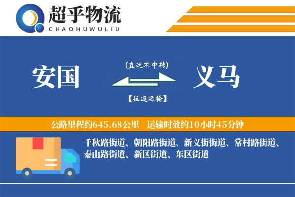 安国到义马物流专线