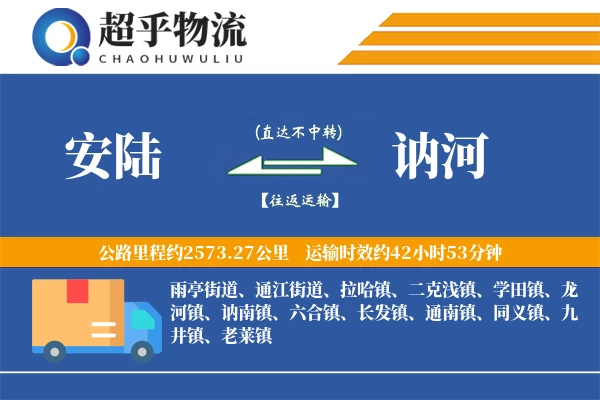 安陆到讷河物流专线