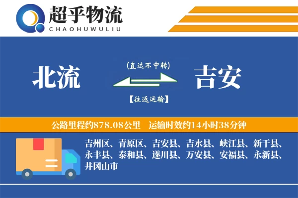 北流到吉水县物流公司