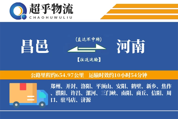 昌邑到河南物流专线