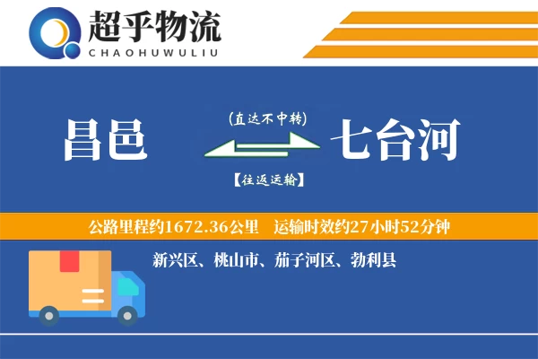 昌邑到七台河物流专线