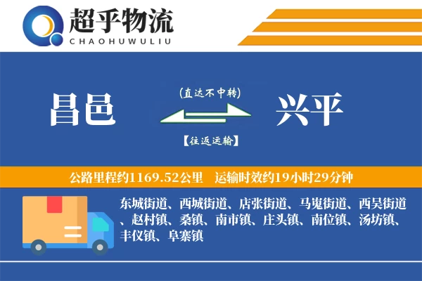 昌邑到兴平物流专线