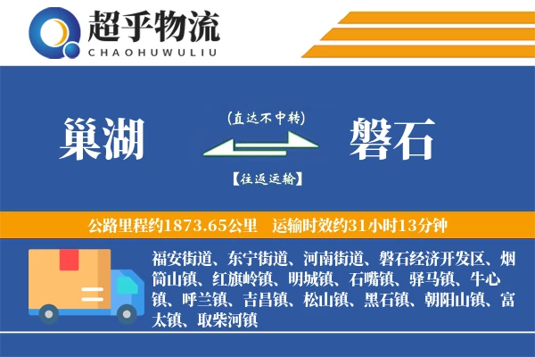 巢湖到磐石物流专线