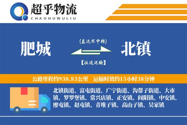 肥城到北镇物流专线