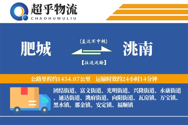 肥城到洮南物流专线