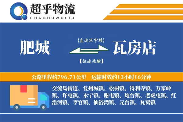 肥城到瓦房店物流专线