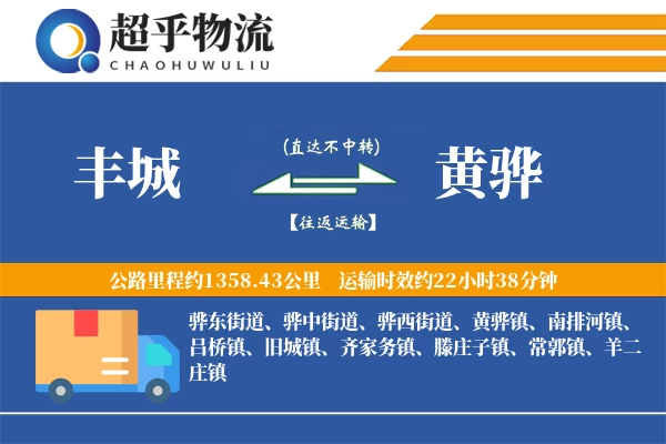 丰城到黄骅物流专线