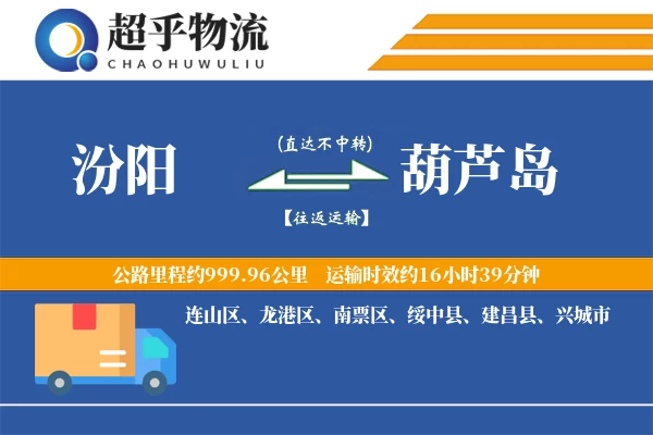 汾阳到葫芦岛物流专线