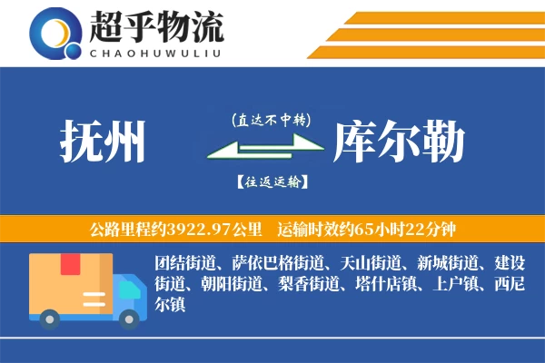 抚州到库尔勒物流专线