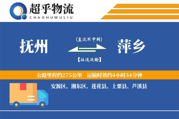 抚州到萍乡物流专线