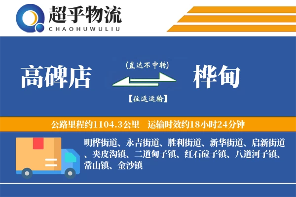 高碑店到桦甸物流专线