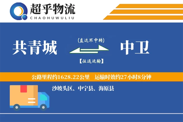 共青城到中卫物流专线