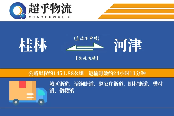 桂林到河津物流专线