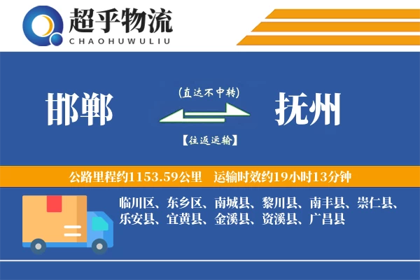 邯郸到抚州物流专线