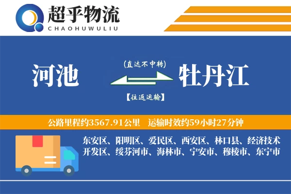 河池到牡丹江物流专线