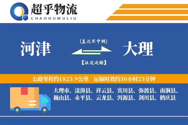 河津到大理物流专线
