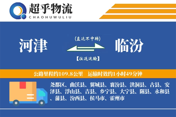 河津到临汾物流专线