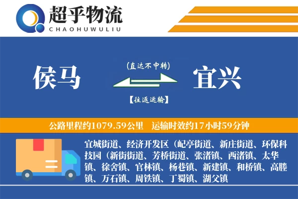 侯马到宜兴物流专线