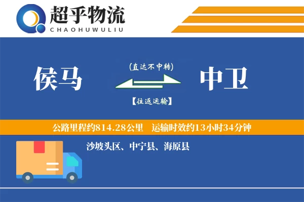 侯马到中卫物流专线