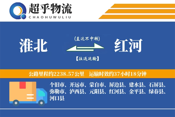 淮北到红河物流专线