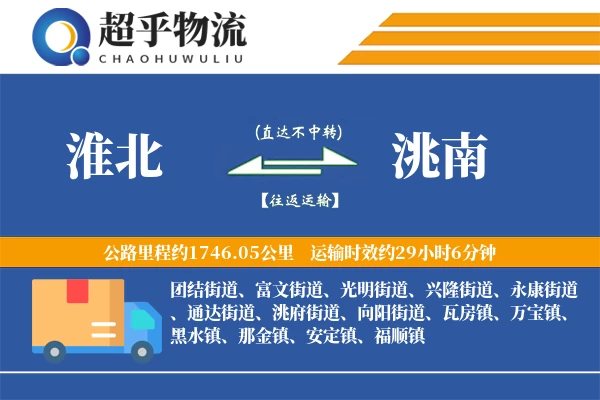 淮北到洮南物流专线