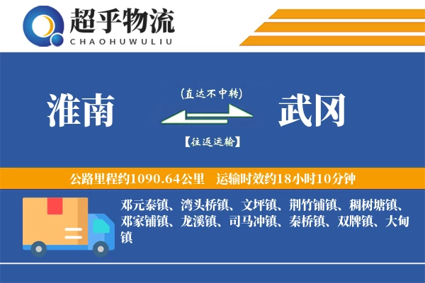 淮南到武冈物流专线