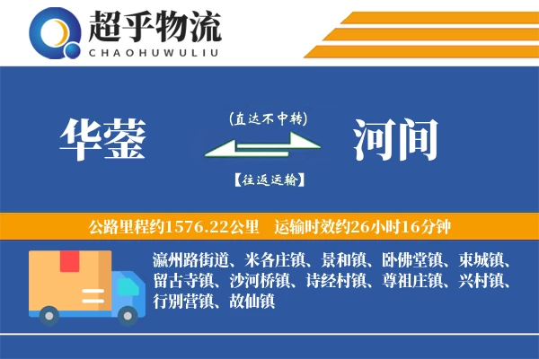 华蓥到河间物流专线