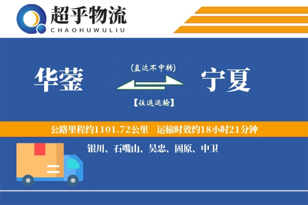 华蓥到宁夏物流专线