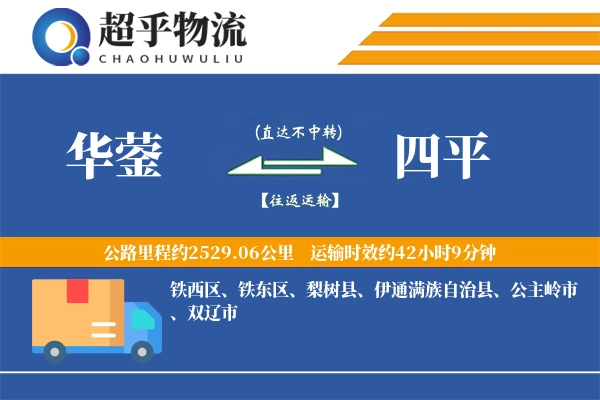 华蓥到四平物流专线
