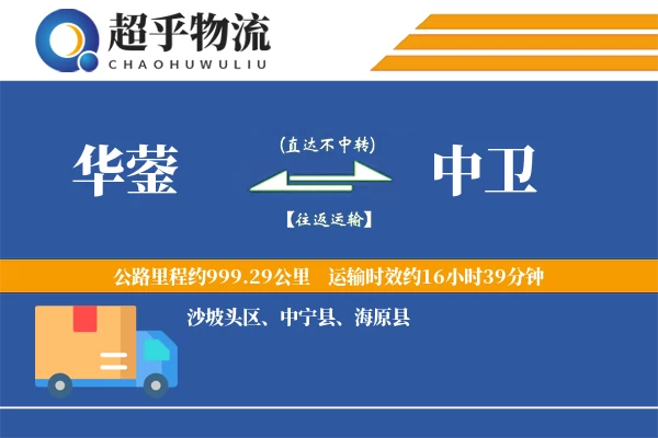 华蓥到中卫物流专线