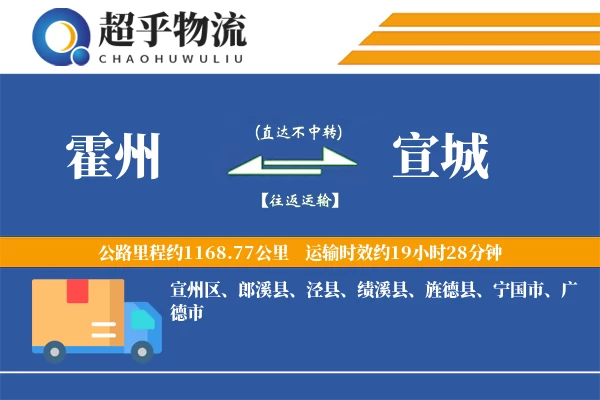 霍州到宣城物流专线