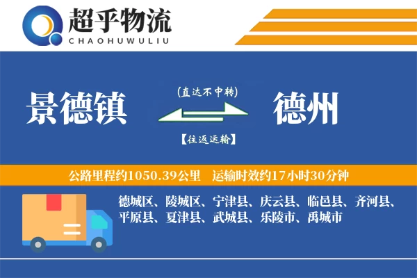 景德镇到德州物流专线