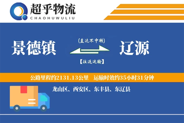 景德镇到辽源物流专线