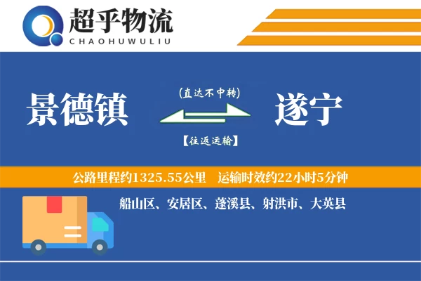 景德镇到遂宁物流专线