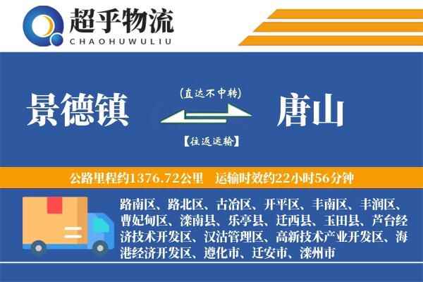 景德镇到唐山物流专线