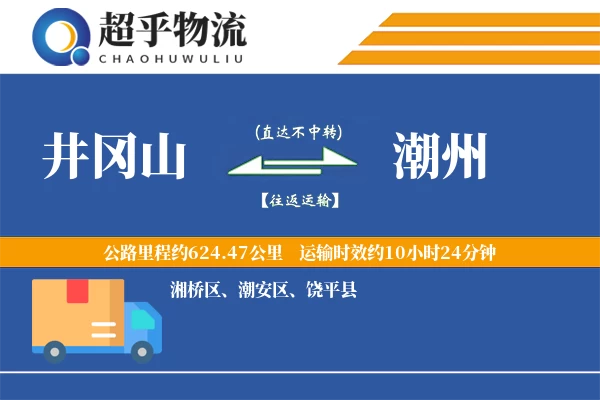 井冈山到饶平县物流公司