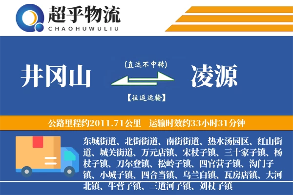 井冈山到凌源物流专线