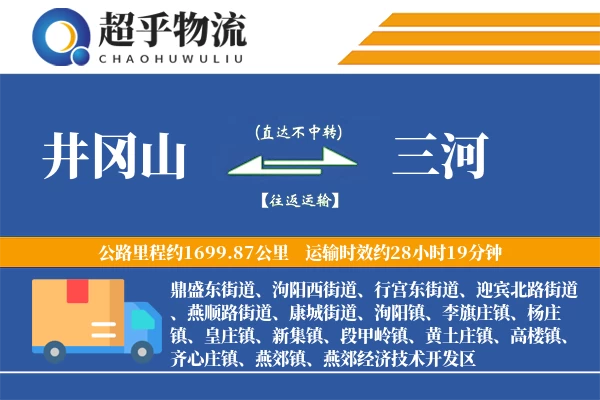 井冈山到三河物流专线