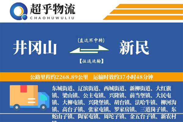 井冈山到新民物流专线