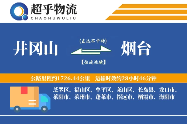 井冈山到烟台物流专线