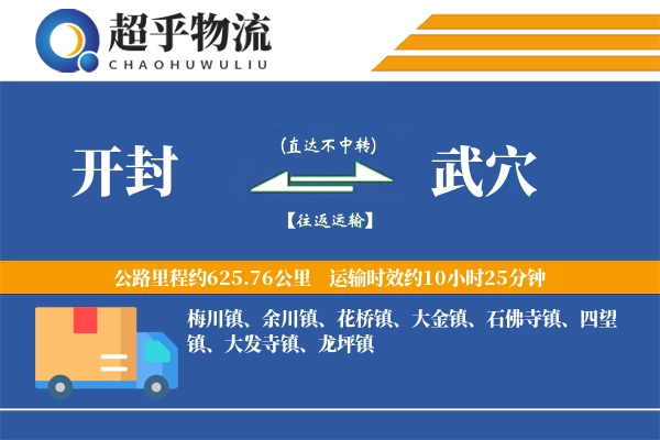 开封到武穴物流专线