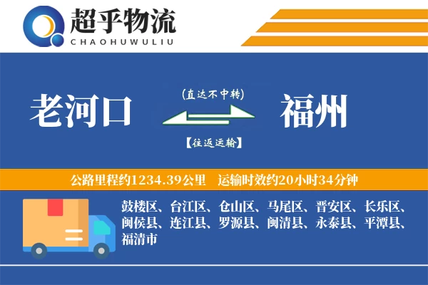 老河口到福州物流专线