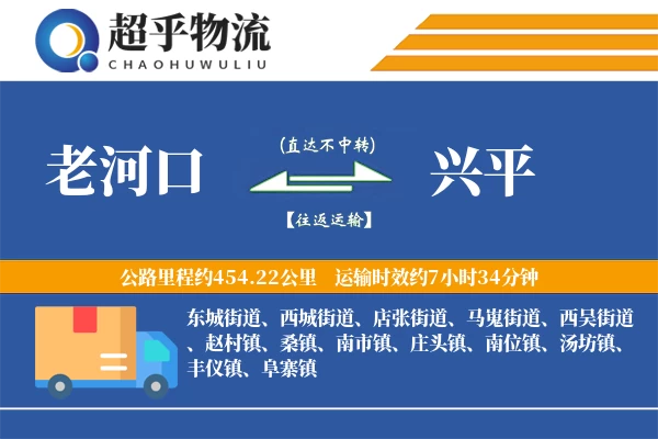 老河口到兴平物流专线
