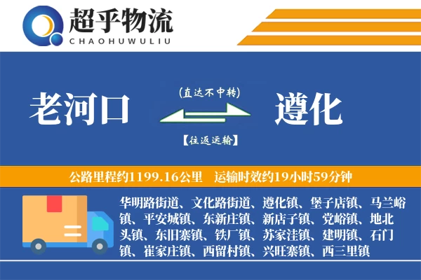 老河口到遵化物流专线