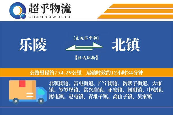 乐陵到北镇物流专线