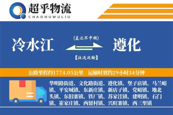 冷水江到遵化物流专线