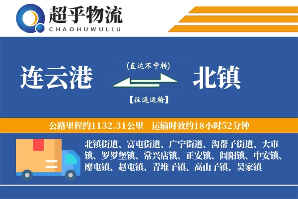 连云港到北镇物流专线