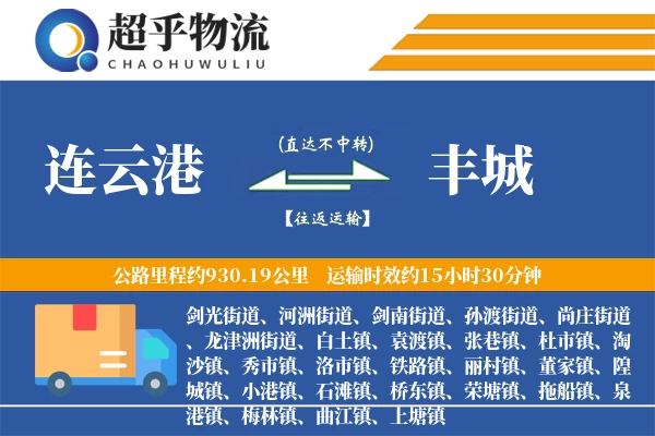 连云港到丰城物流专线