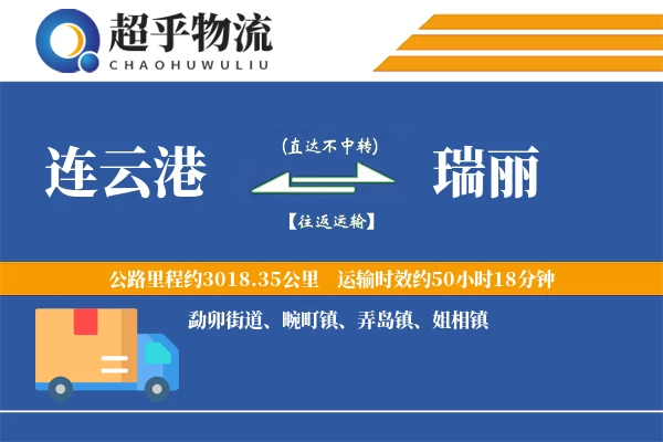 连云港到瑞丽物流专线