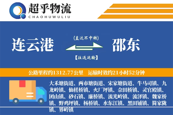 连云港到邵东物流专线